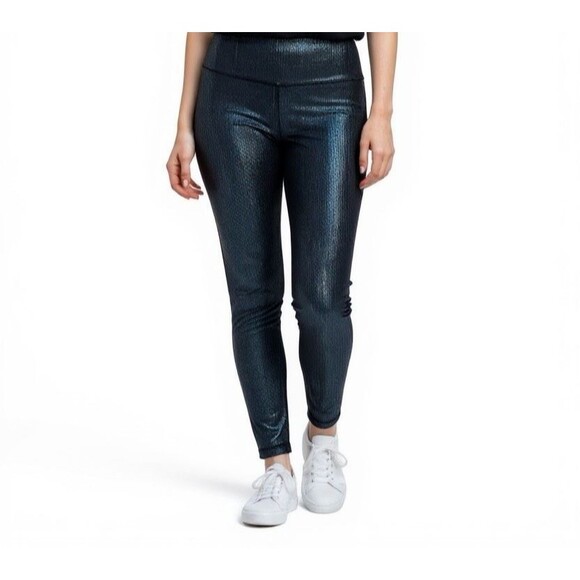 Lululemon Align HR Pant 28" Blue Shine Size 2 High Rise Leggings Metallic - Picture 1 of 11